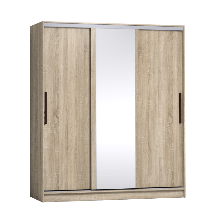 Шкафы-купе 3-х дверные, Шкаф-купе 3-дв  Strike 1800 зеркало/лдсп  (в2105*ш1800*г595)