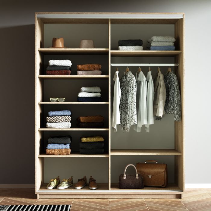 Шкафы-купе 2-х дверные, Шкаф-купе Экспресс 2-х дверный Фотопечать Калейдоскоп Стекла 140х60х240