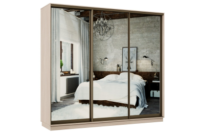 Шкаф-купе Премьер 60 ясень шимо светлый