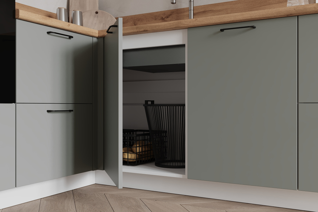 Кухня, КГ Угловой 1500х2850 (с пм) Эмаль, Лизет РМ