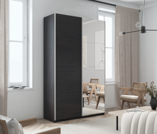 Шкаф Прайм дуо ДСП+зеркало 2300 х 1400 х 570