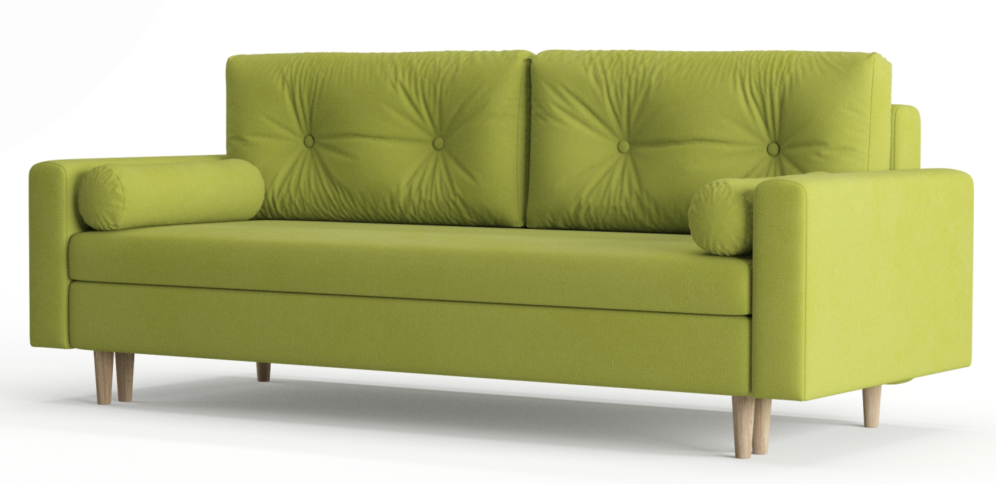 Диваны еврокнижки, Диван-кровать Таврида, пружинный блок, велюр