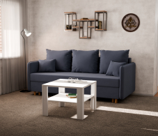 Диваны кровати со спальным местом, Прямой диван Санти,еврокнижка,велюр