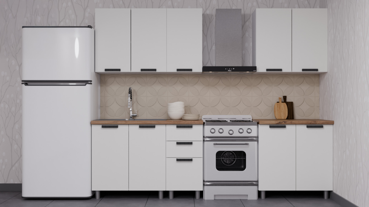 Кухонные гарнитуры, ГК Аленушка 2м  Лаванда (без столешницы)