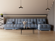 Диваны угловые в гостиную, Угловой диван Фиеста-3 НПБ, велюр