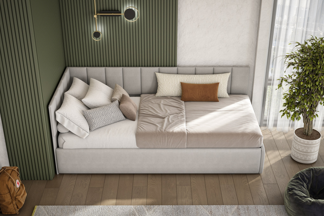 Мягкая кровать, Кровать с матрасом "КР 3" (0,9х2,0 мягкая)