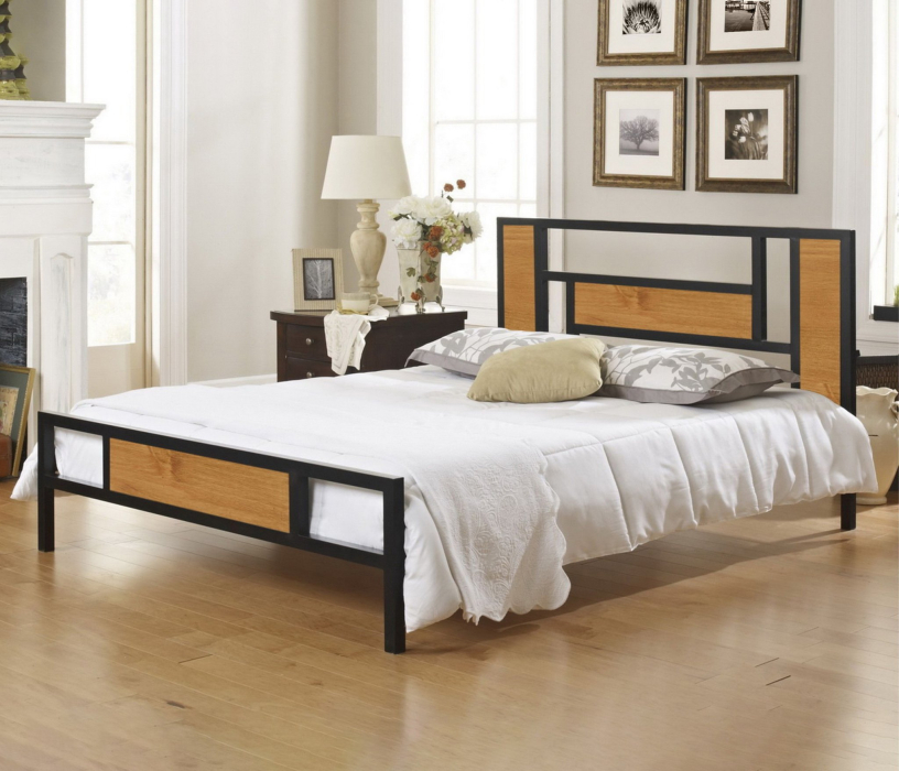 Кровати 140 см, Кровать в стиле лофт Бристоль 1.4