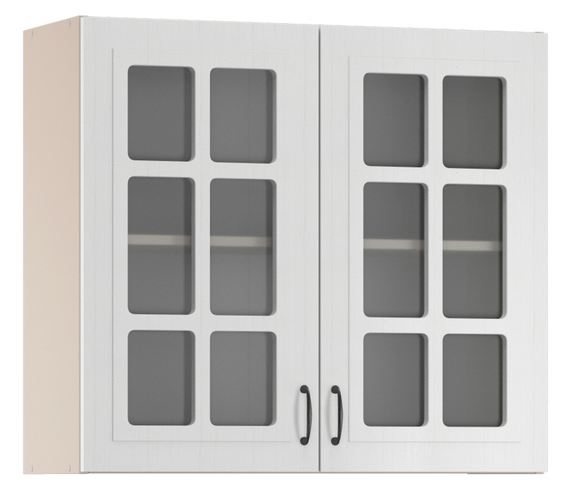 Регина, Регина шкаф навесной со стеклом 2 дв 80х72 см