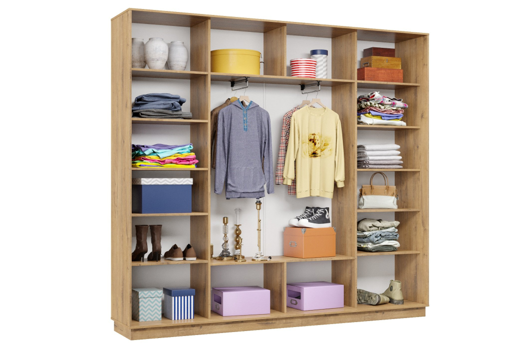 Шкафы-купе 3-х дверные, Шкаф-купе Премьер 57 (01ЗБ;01ЗБ;01ЗБ) фасады зеркало бронза/трёхдверный/Профиль чёрный муар