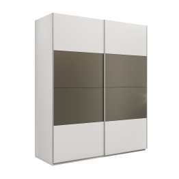 Шкаф-купе Эста 2-х дверный ДСП/Стекла хаки/Доводчик 200х66х240