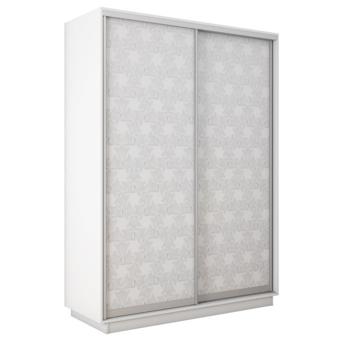 Шкафы-купе 2-х дверные, Шкаф-купе Экспресс 2-х дверный Фотопечать Калейдоскоп Стекла 140х60х220