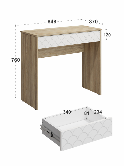 Туалетные столики, Стол Велламо ВО-09