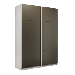 Шкаф-купе Прайм 2-х дверный Стекла хаки/Доводчики 160х57х230