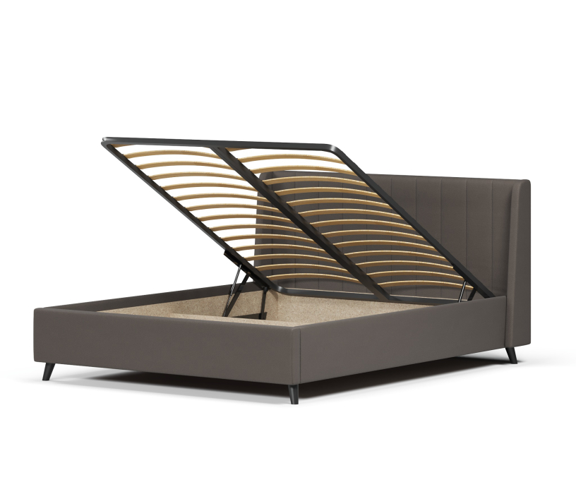 Мягкая кровать, Кровать Милла 140, велюр