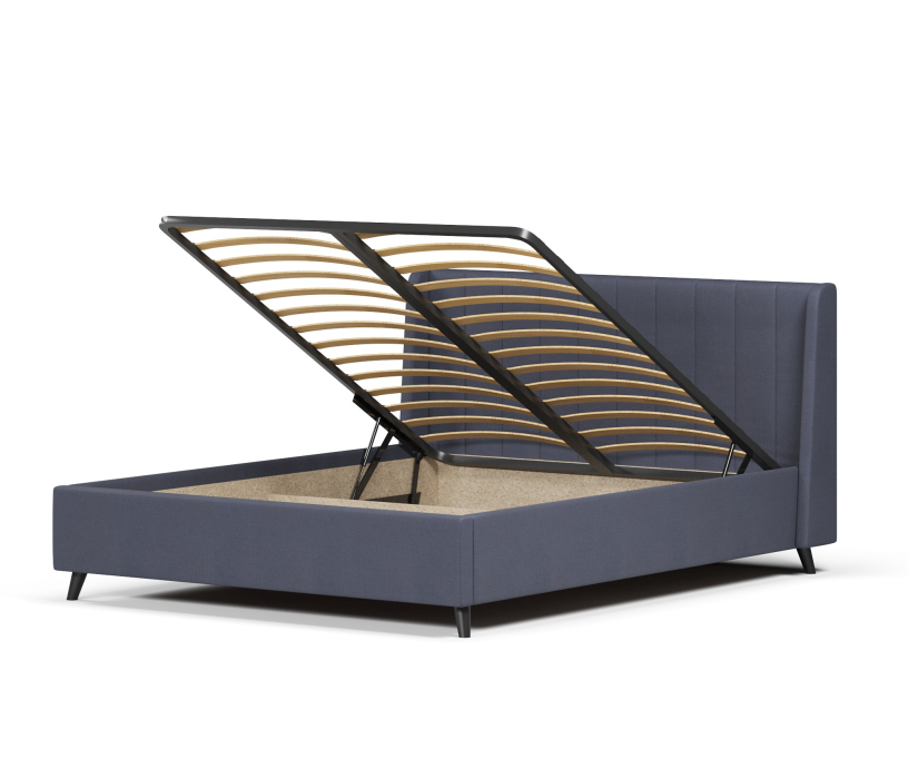 Мягкая кровать, Кровать Милла 160, велюр