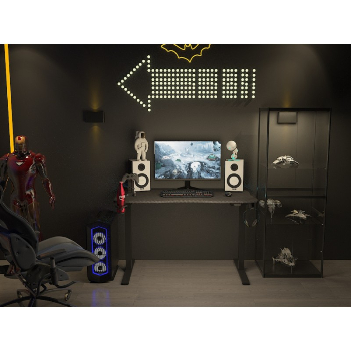 , Стол для компьютера с электроприводом и RGB-подсветкой FoxGear FG-IE-47B