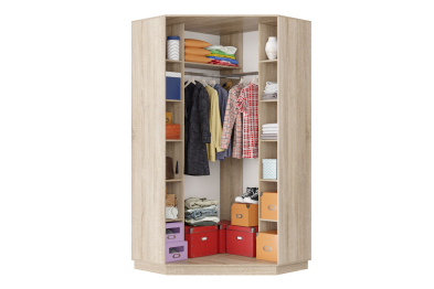 Шкаф-купе Премьер Лайт 71 угловой (08;11) двухдверный