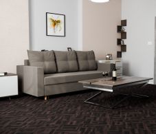 Диваны кровати со спальным местом, Прямой диван Гармония,еврокнижка,велюр