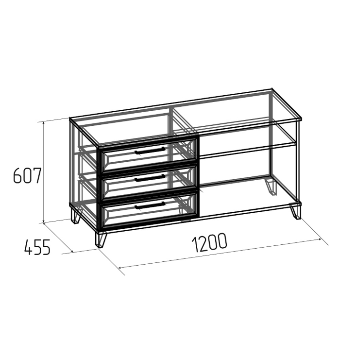 Комоды, Тумба МЦН Аурелио 5