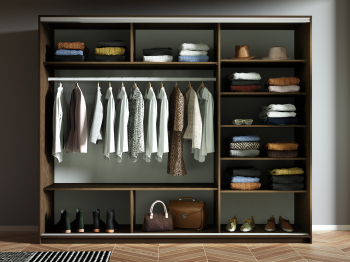 Шкаф-купе Прайм 3-х дверный Стекла пудра/ДСП/Доводчики 180х57х230