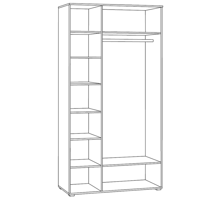 Шкафы распашные, Шкаф для одежды 13.336.03