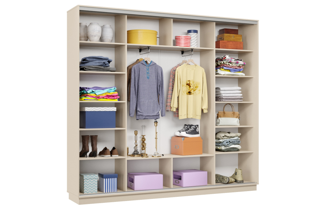 Шкафы-купе 3-х дверные, Шкаф-купе Премьер Лайт 59 (08;08;08) трехдверный