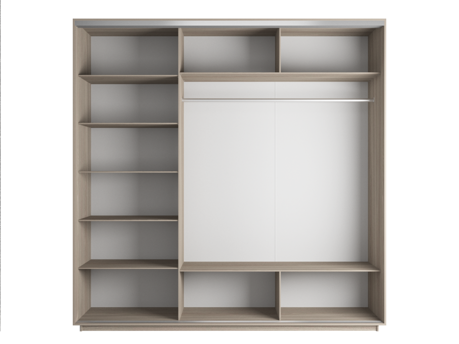 Шкафы-купе, Шкаф-купе Экспресс 1001, 180х60х240