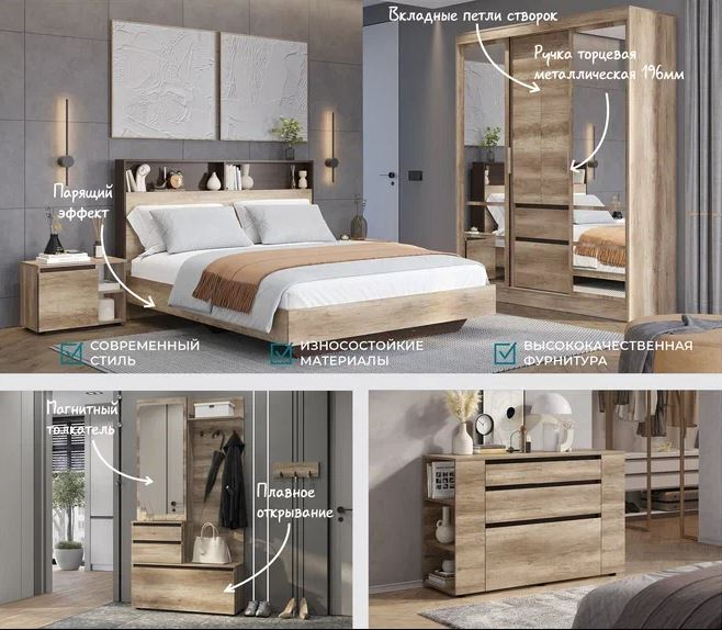 Прикроватные тумбы, Тумба прикроватная ТБ-14 Энигма