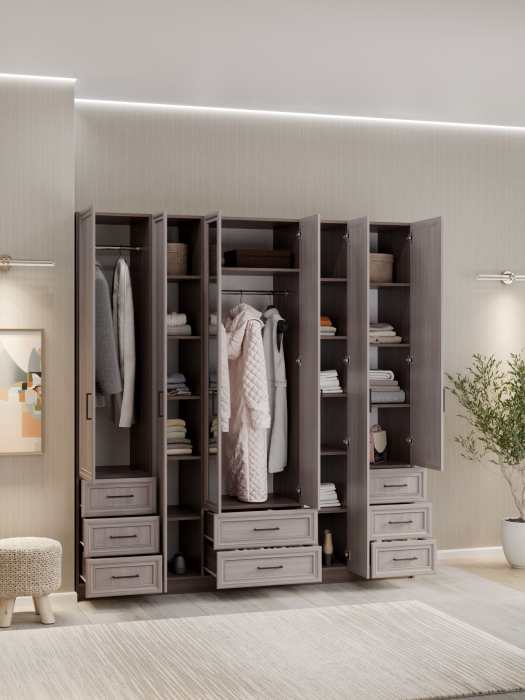 Для одежды, Шкаф распашной МДФ ШК-6/6