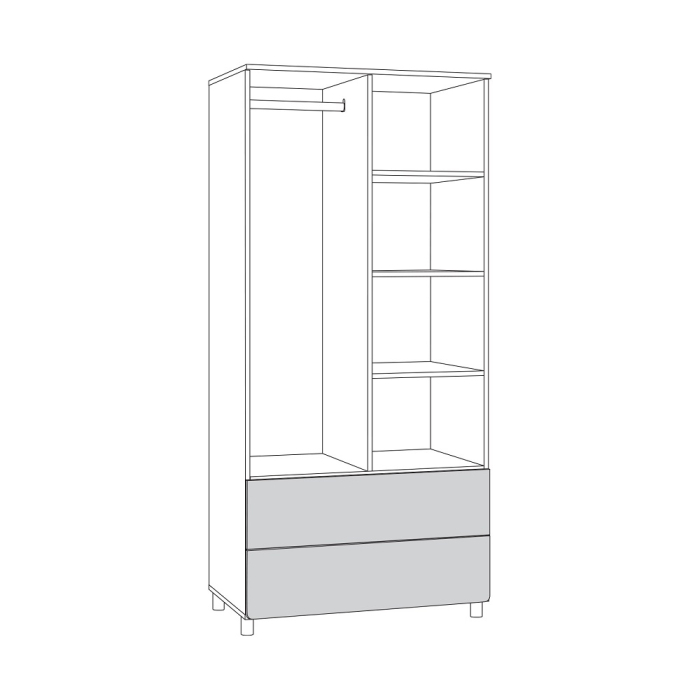 Шкафы двухстворчатые, Шкаф Эйп