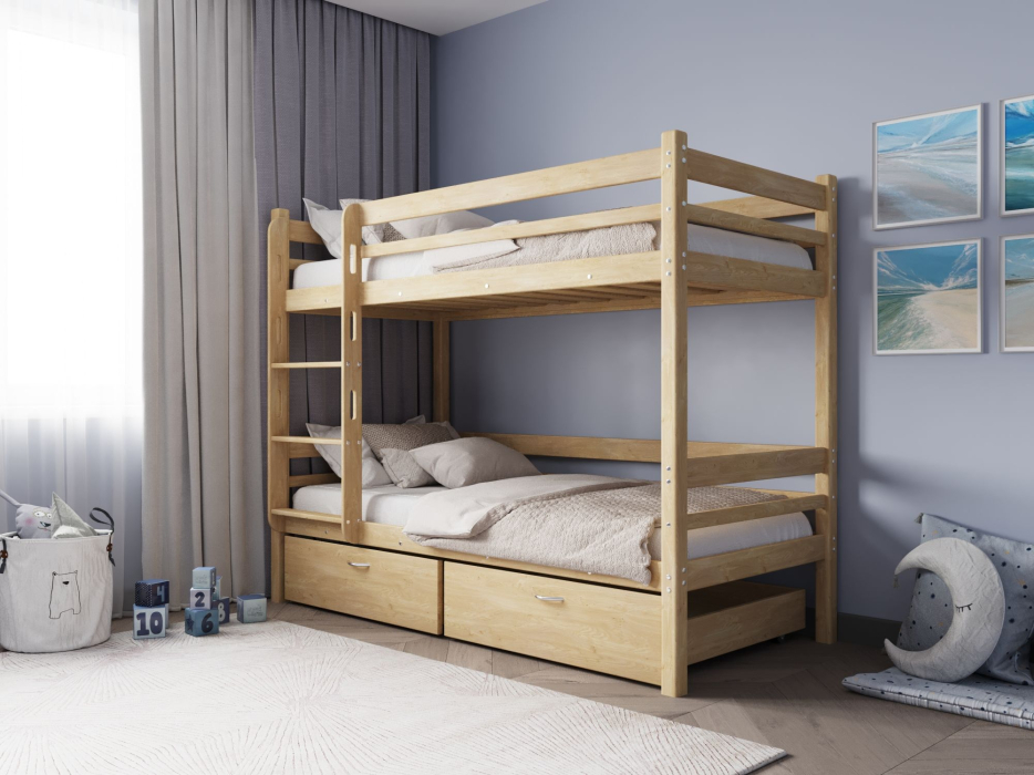 Кровати из массива, Двухъярусная кровать Фабиа 80х190