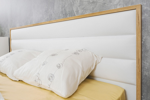 Кровати с мягким изголовьем, Кровать с подъемным механизмом Айрис 306 Люкс 180х200, дуб