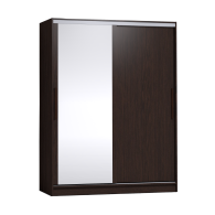 Шкафы-купе 2-х дверные, Шкаф-купе 2-дв  Strike 1600 зеркало/лдсп  (в2105*ш1600*г595)