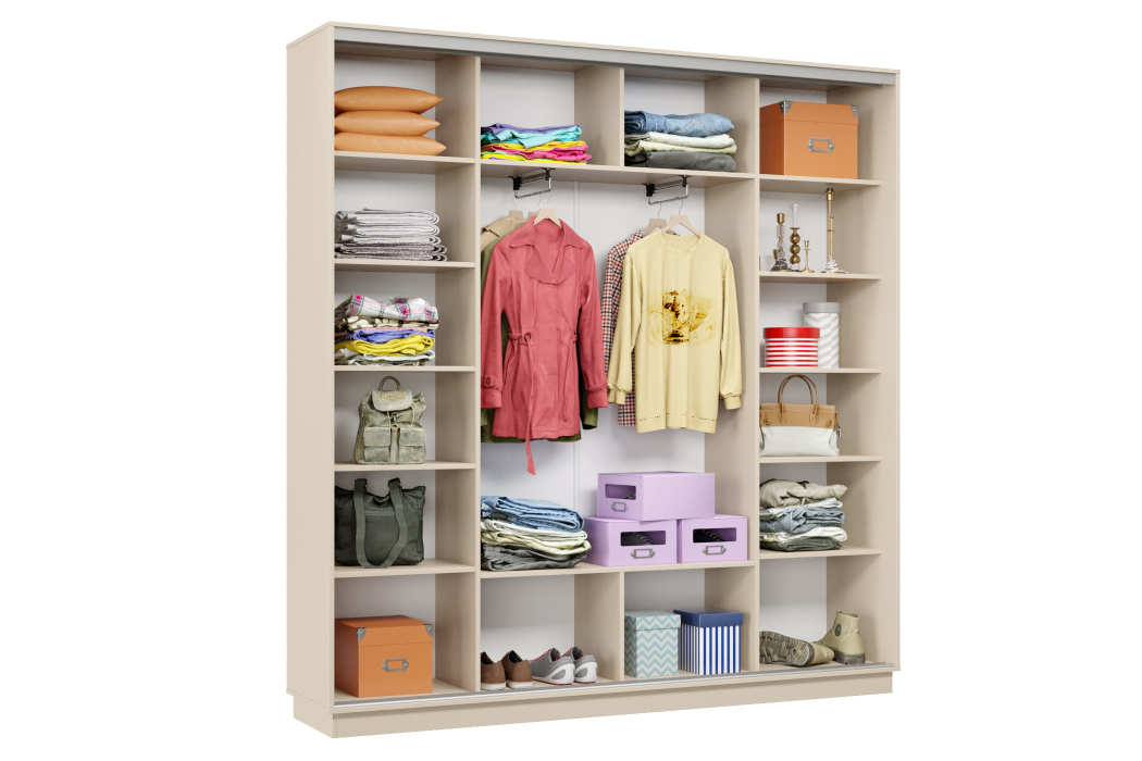 Шкафы-купе 3-х дверные, Шкаф-купе Премьер Лайт 35 (08;08;08) трехдверный