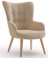 Кресло для отдыха, Кресло интерьерное Шелли, искусственный мех