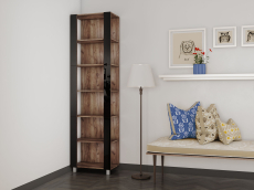 Открытые, Стеллаж модульный Универсальный 35х60х220 Черное стекло