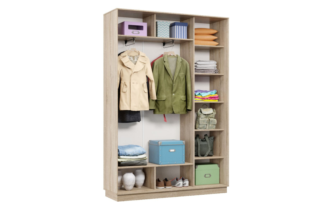 Шкафы-купе 2-х дверные, Шкаф-купе Премьер 09 (01ЗБ;01ЗБ) фасады зеркало бронза/двухдверный/Профиль чёрный муар