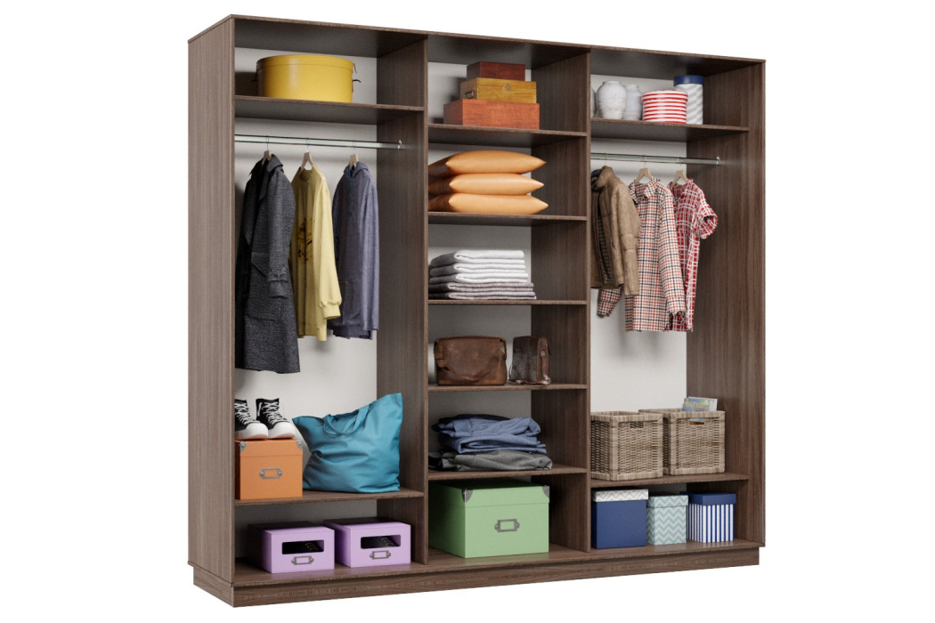 Шкафы-купе, Шкаф-купе Премьер 56 (16;16;16) трёхдверный