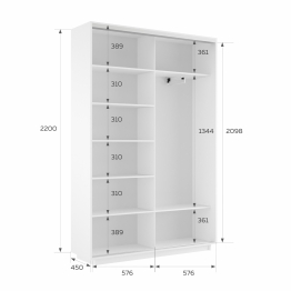 Шкаф-купе Экспресс 2-х дверный Фотопечать Шары Стекла 120х45х220
