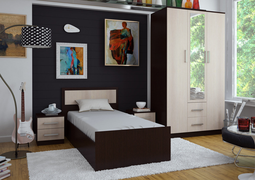 В спальню, Фиеста Уют Шкаф 3-х дверный