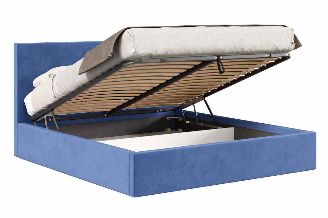 Мягкая кровать, Кровать Парма 1800 с подъёмным механизмом, велюр