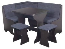 Кухонные уголки, Кухонный уголок Стиль 1Л (со столом СТ3) Дуб венге / велюр