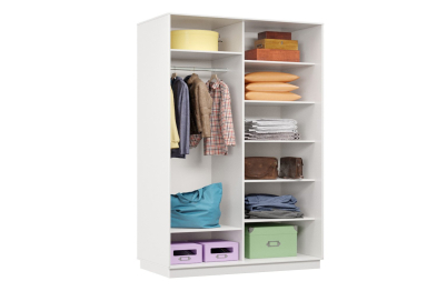 Шкаф-купе Премьер МИНИ 02 (11ЗБ;11ЗБ) фасады зеркало бронза/двухдверный/Профиль чёрный муар