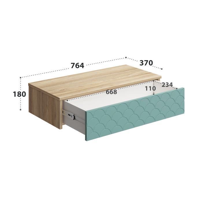 Комоды, Тумба подвесная Велламо ВО-08