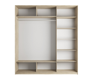 Шкаф-купе Экспресс Медиум (2 зеркала) трио 2400 x 1800 x 600