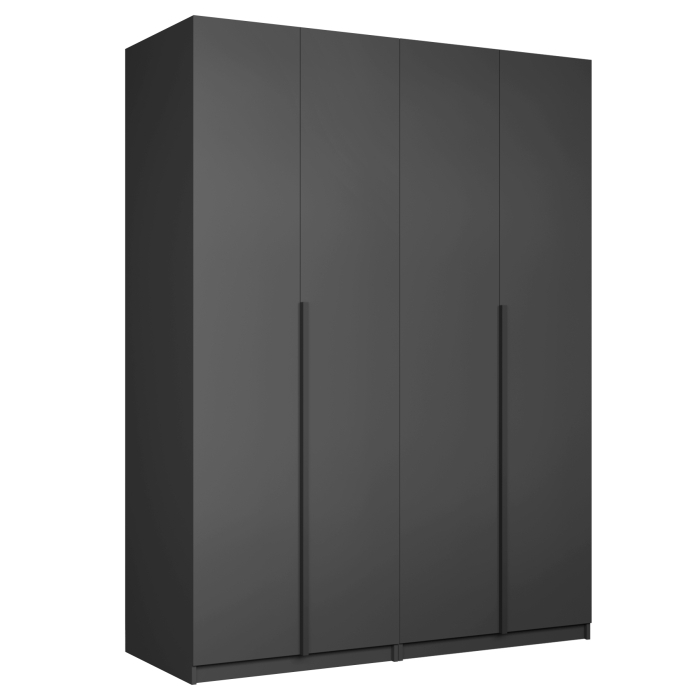 Шкафы распашные, Шкаф складной Е1 Локер ("Гармошка") 162х52.5х220 см,с двумя комплектами полок и модулем