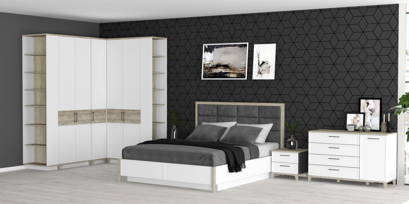 Двуспальные, Модульная система AURELIO (модуль 306) Кровать Люкс 1800 с п/м