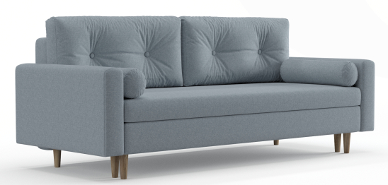 Диван-кровать Таврида, пружинный блок, рогожка