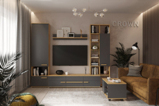 Стенки для гостиной, Гостиная модульная Crown. Комплект 1