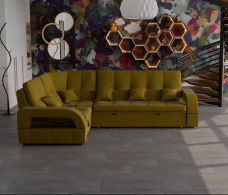 Диваны с ящиком для белья, Модульный диван Майами-2,микровелюр,антивандальная и водостойкая ткань,венеция